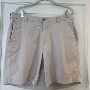 Peter Millar Light Tan Flat Front Shorts